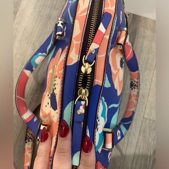 Kate Spade Small Felix Newbury Lane Cherry Floral Satchel - Picture 8 of 8